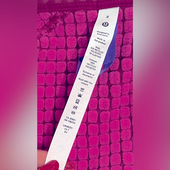 Water-🩷Repellent Fleece Hiking Jacket NWT🩷pink/berry ! Very soft ! Size 8 - Picture 6 of 16